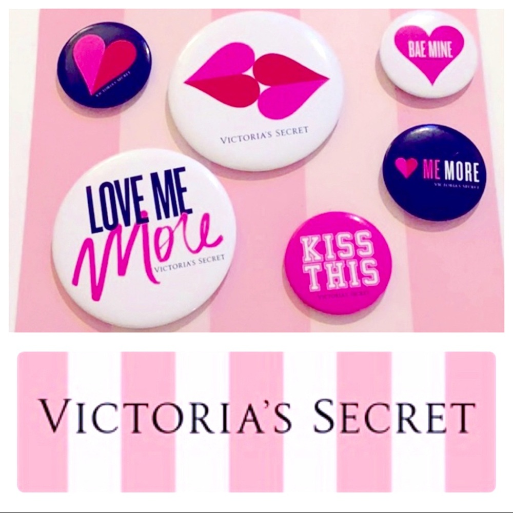 New! Victoria’s Secret set of 6 pins RARE! C3